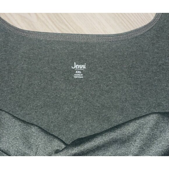 Jenni Square Neck Bra Bralette Bra Unlined WF WPL8046 Womens XXL Green New Nwt - Picture 4 of 5